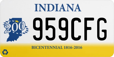 IN license plate 959CFG