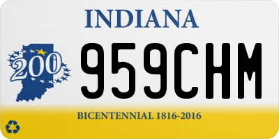IN license plate 959CHM