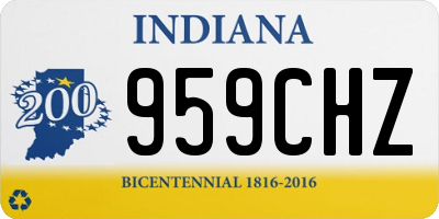 IN license plate 959CHZ