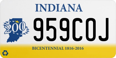 IN license plate 959COJ