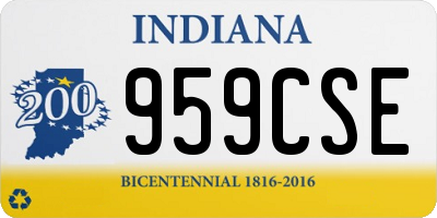 IN license plate 959CSE