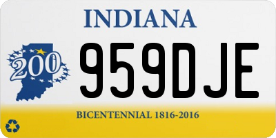 IN license plate 959DJE