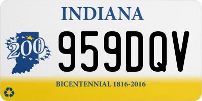 IN license plate 959DQV