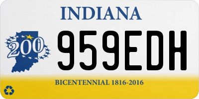 IN license plate 959EDH