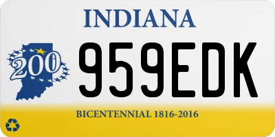 IN license plate 959EDK