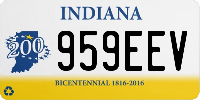 IN license plate 959EEV