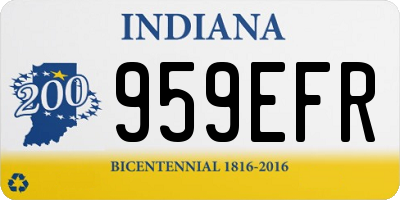 IN license plate 959EFR