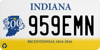 IN license plate 959EMN