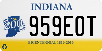 IN license plate 959EOT