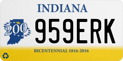 IN license plate 959ERK