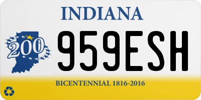 IN license plate 959ESH