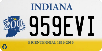IN license plate 959EVI