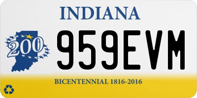 IN license plate 959EVM
