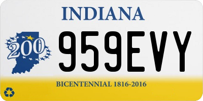 IN license plate 959EVY