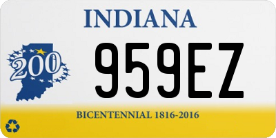 IN license plate 959EZ