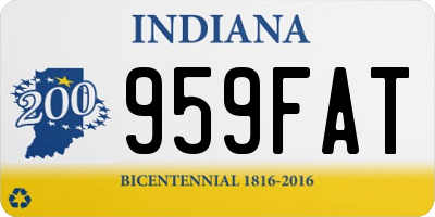 IN license plate 959FAT