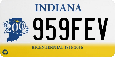 IN license plate 959FEV