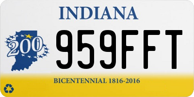 IN license plate 959FFT