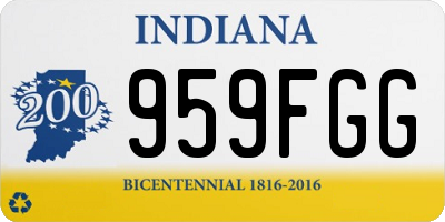 IN license plate 959FGG