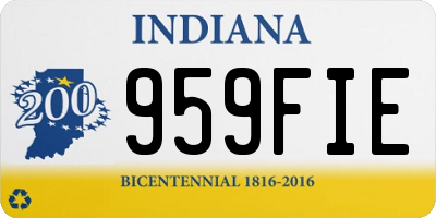 IN license plate 959FIE