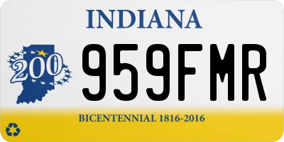 IN license plate 959FMR