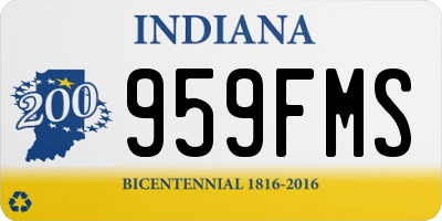 IN license plate 959FMS