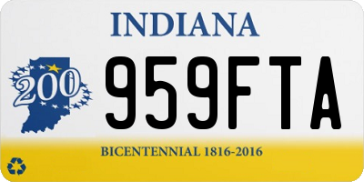 IN license plate 959FTA