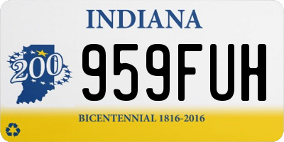 IN license plate 959FUH