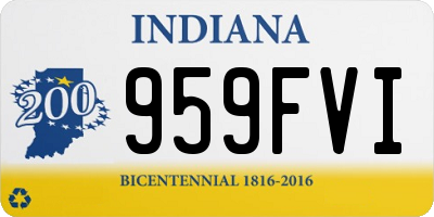 IN license plate 959FVI
