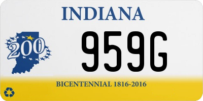 IN license plate 959G