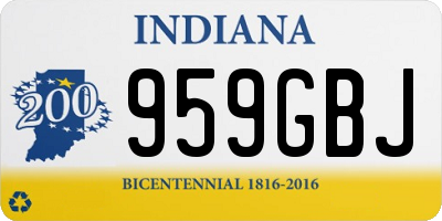 IN license plate 959GBJ