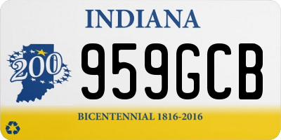 IN license plate 959GCB