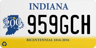 IN license plate 959GCH
