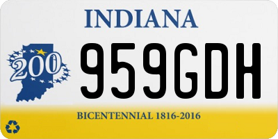 IN license plate 959GDH