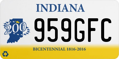 IN license plate 959GFC
