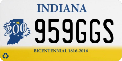 IN license plate 959GGS