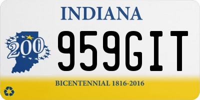 IN license plate 959GIT