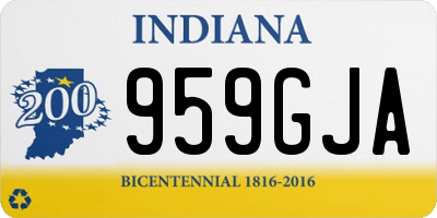 IN license plate 959GJA