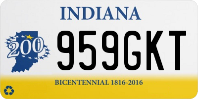 IN license plate 959GKT