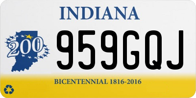 IN license plate 959GQJ