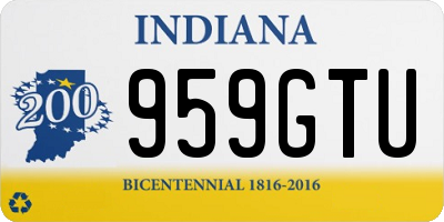 IN license plate 959GTU