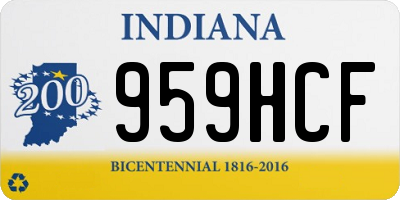 IN license plate 959HCF