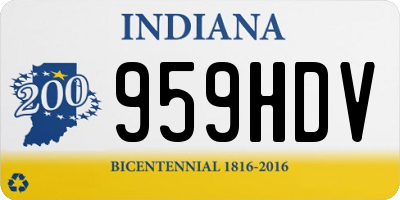 IN license plate 959HDV