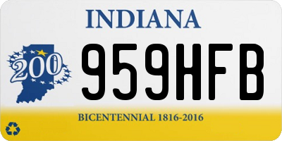 IN license plate 959HFB