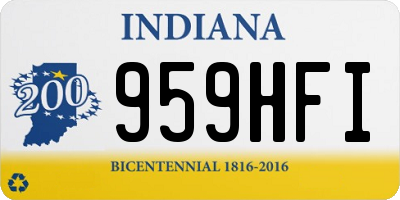 IN license plate 959HFI