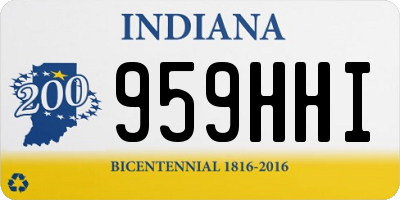 IN license plate 959HHI