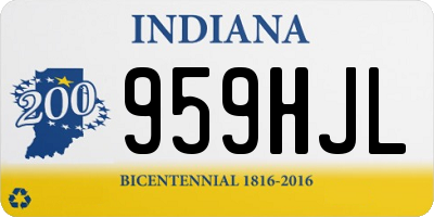 IN license plate 959HJL