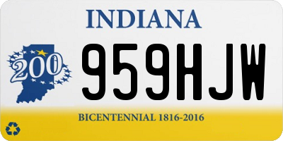 IN license plate 959HJW