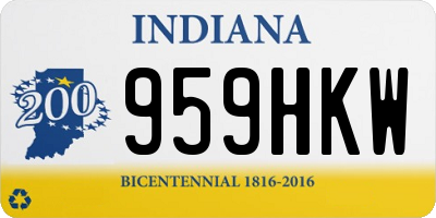 IN license plate 959HKW