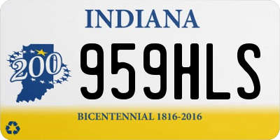 IN license plate 959HLS
